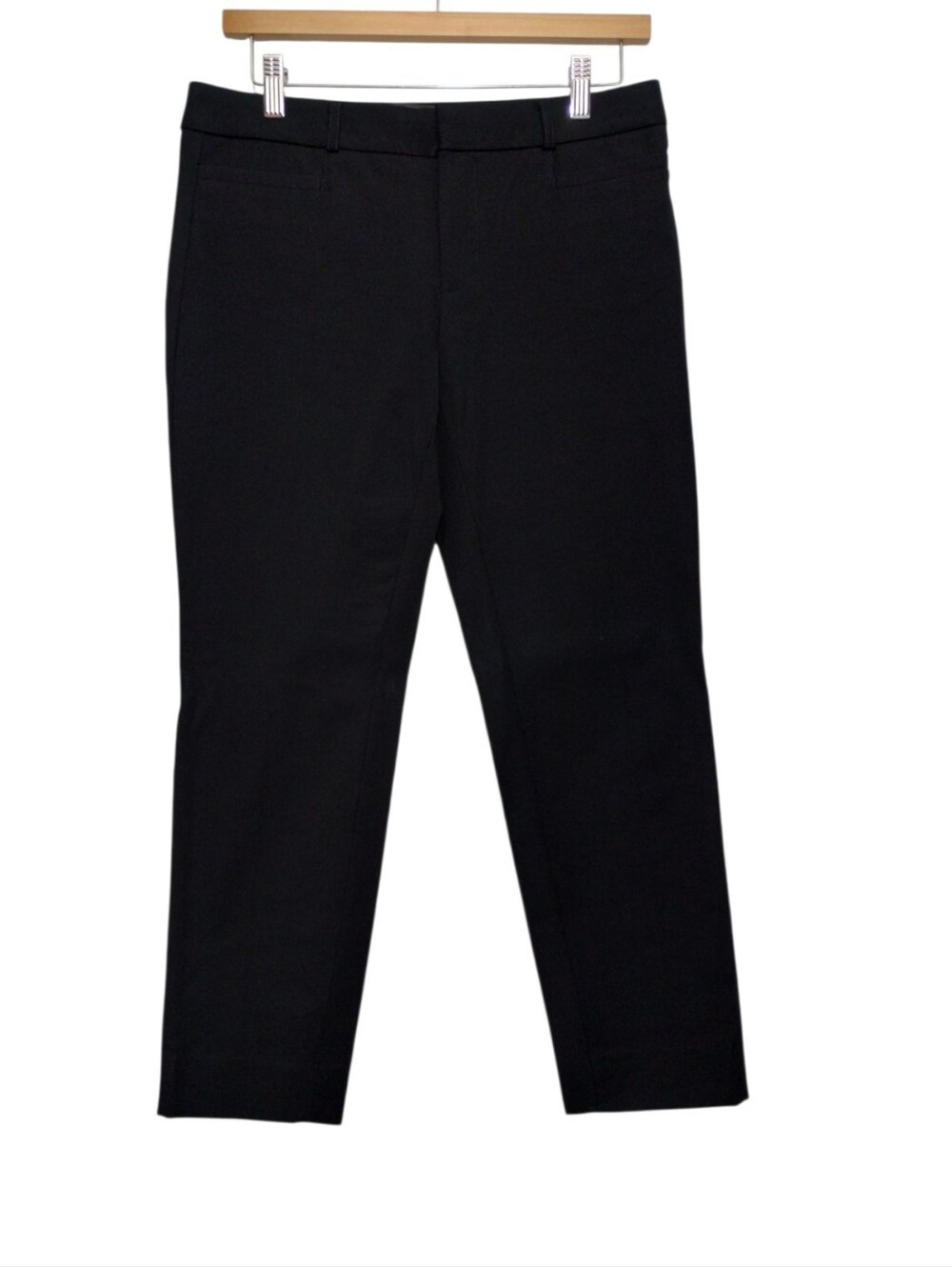 Banana Republic Sloan Ankle Pants Womens 4 Black Stretch Classic Professional